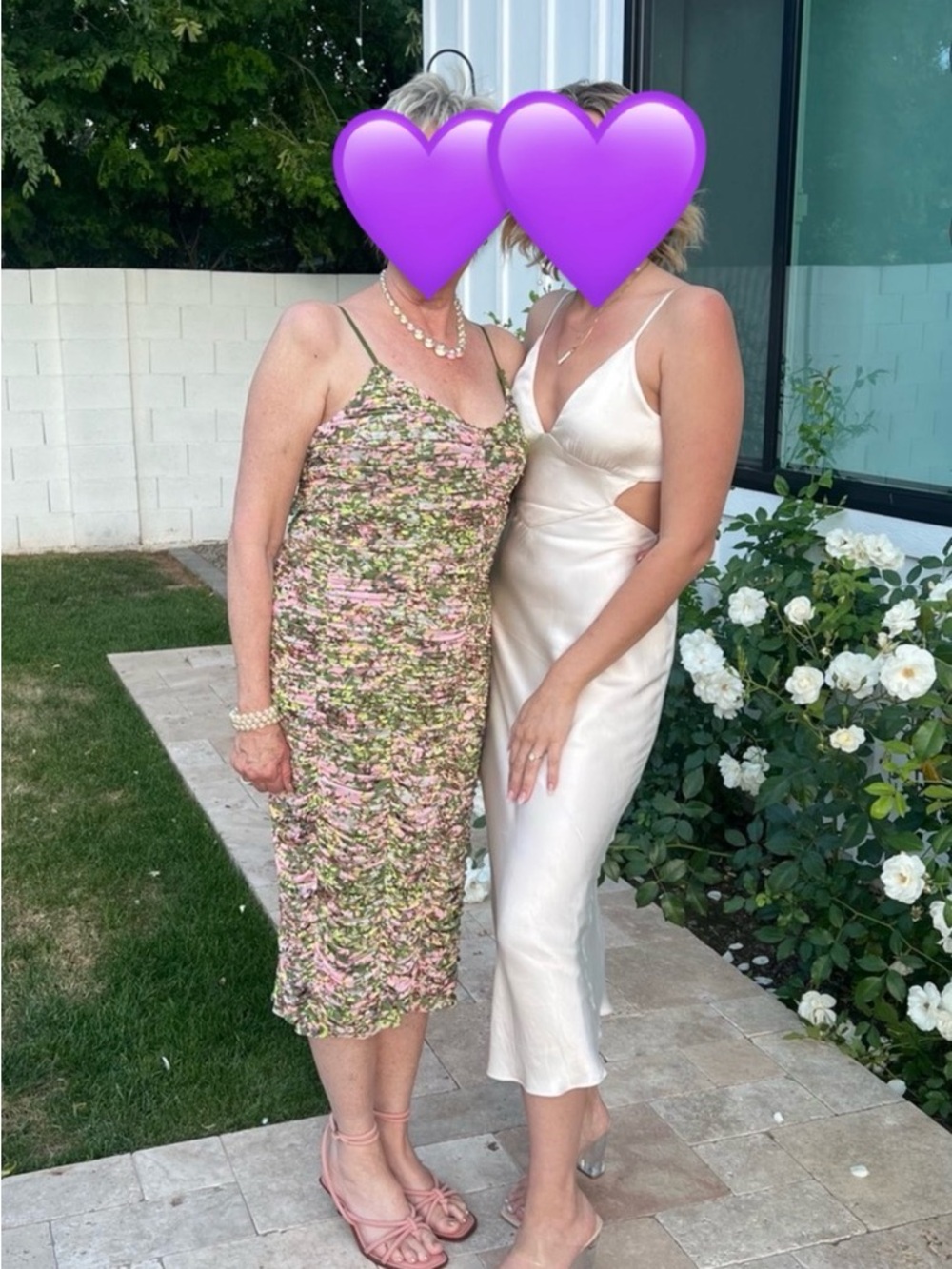 Shona Joy ivory silk dress